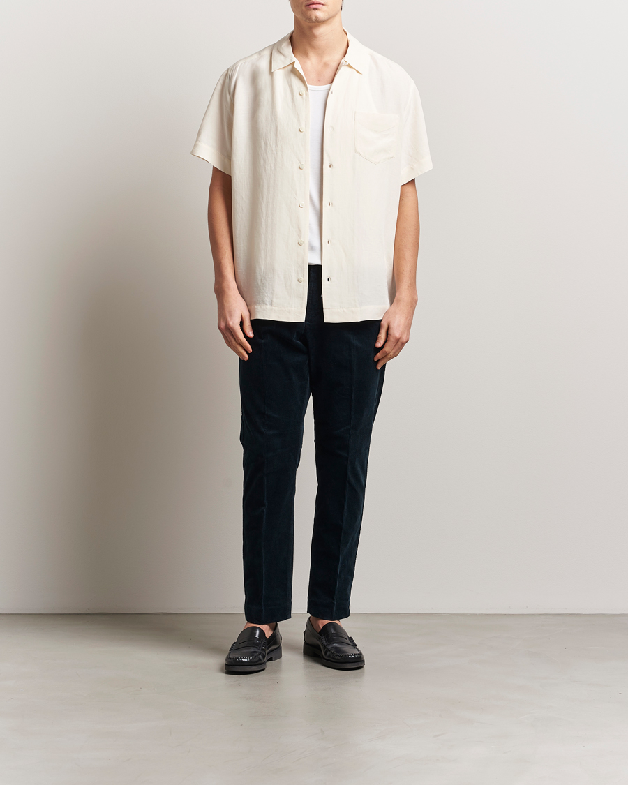 Men | Shirts | A.P.C. | Roy Woven Short Sleeve Shirt Ecru