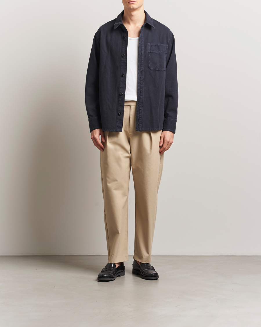 Men | Trousers | A.P.C. | Renato Pleated Chinos Beige