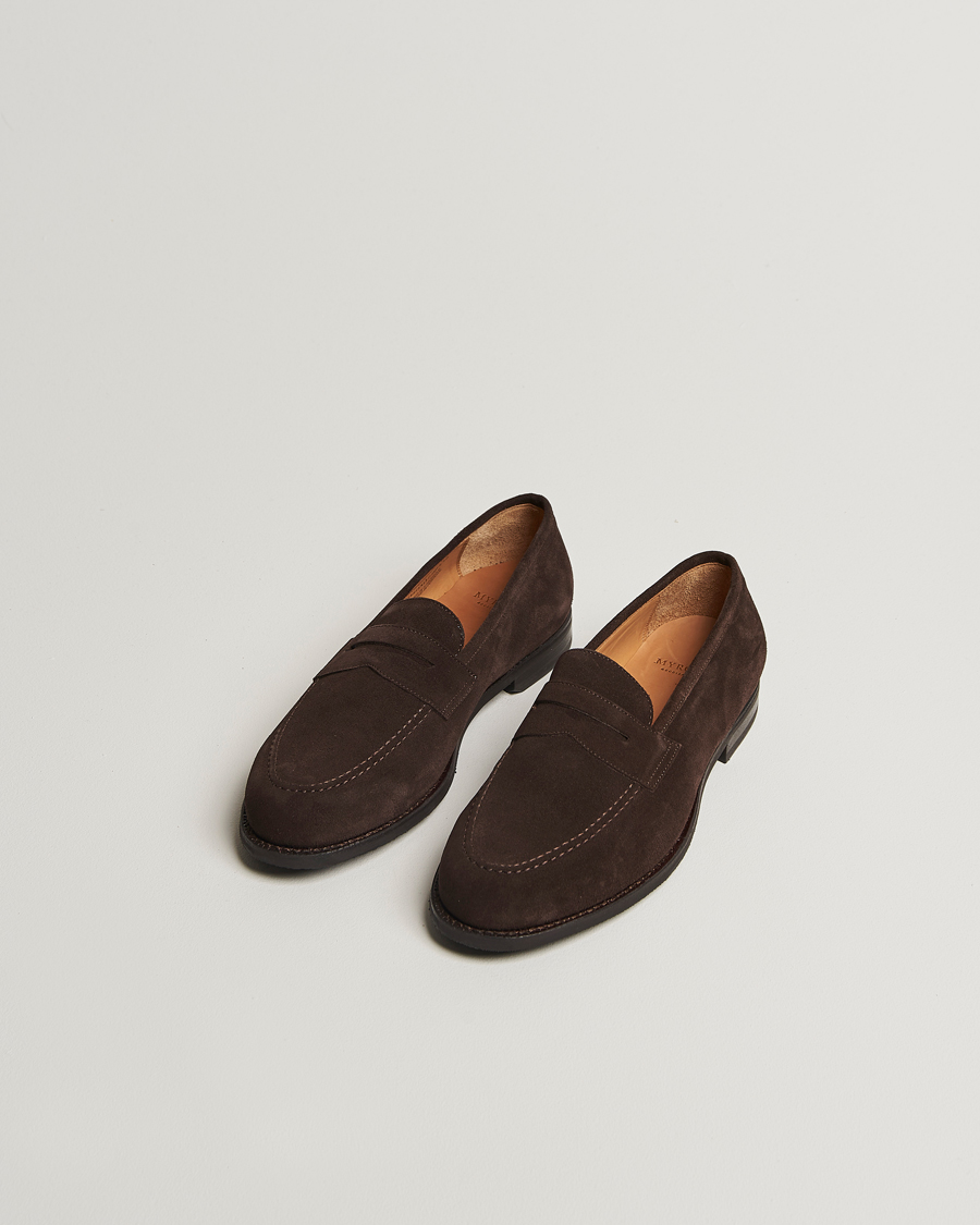 Men | Loafers | Myrqvist | Stenhammar II Loafer Dark Brown Suede