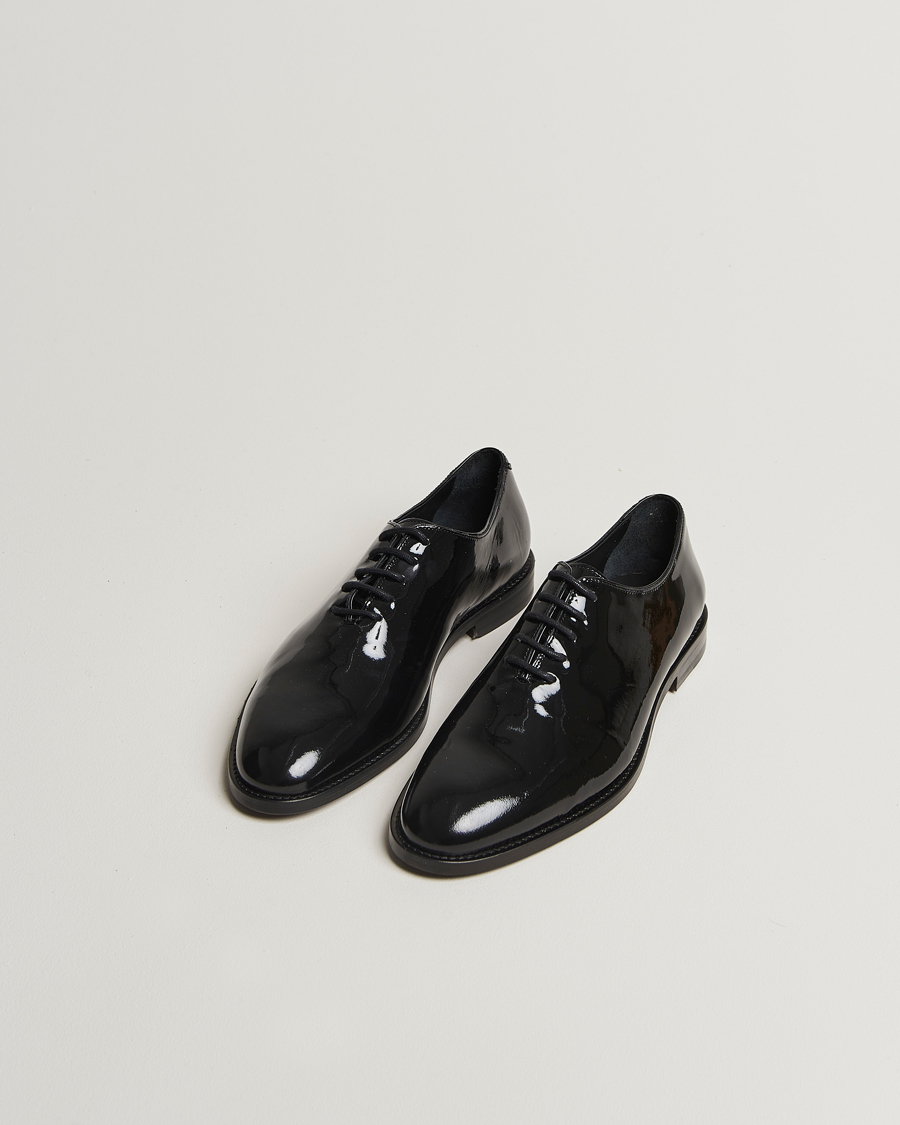 Men | Patent-Leather Shoes | Myrqvist | Drottningholm Patent Shoe Black