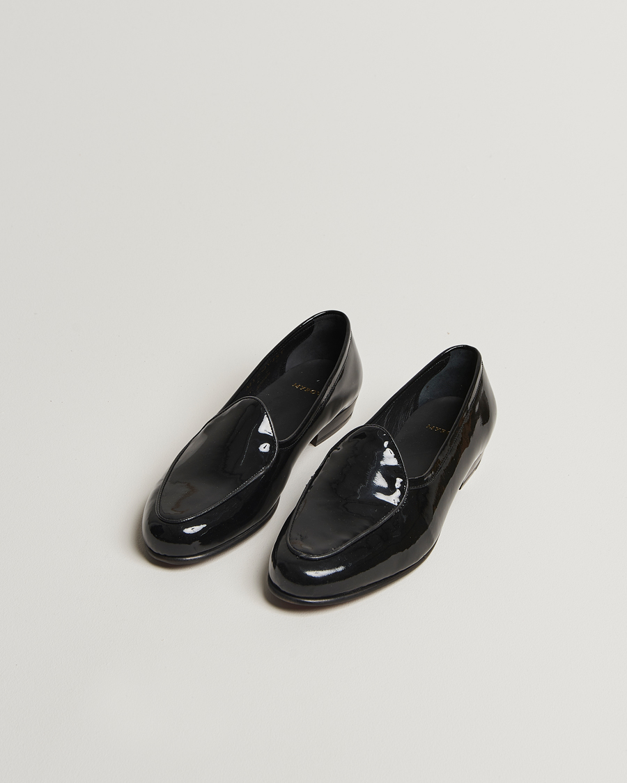 Men | Patent-Leather Shoes | Myrqvist | Ängby Patent Loafer Black
