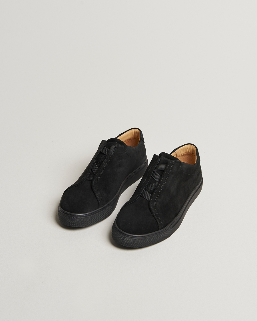 Men | Sneakers | Myrqvist | Alnö Sneakers Black Suede