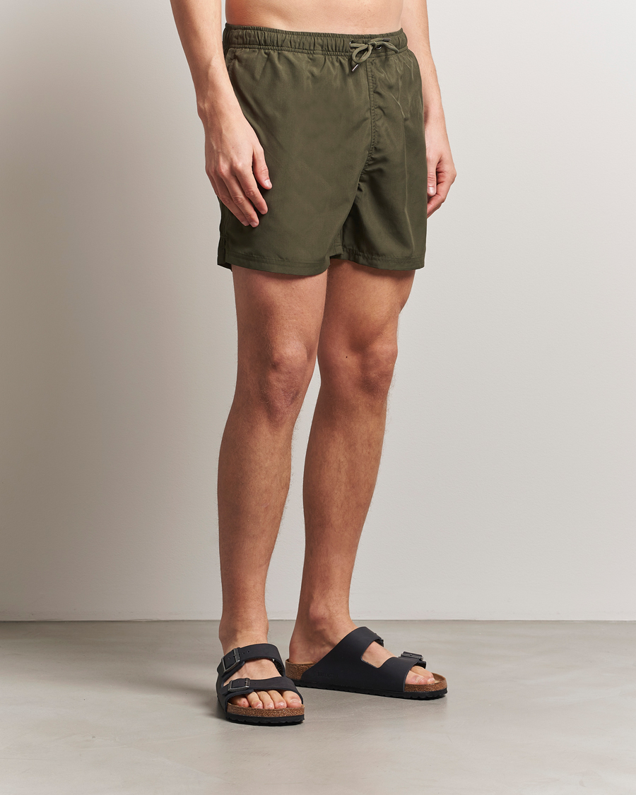 Men | Swimwear | Bread & Boxers | Swimshorts Dark Army Green