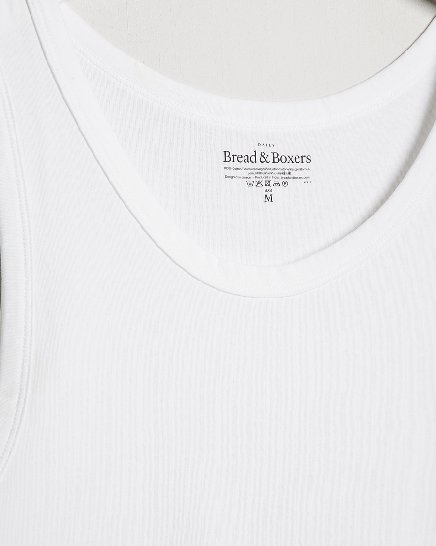 Men | T-Shirts | Bread & Boxers | Relaxed Tank Top White
