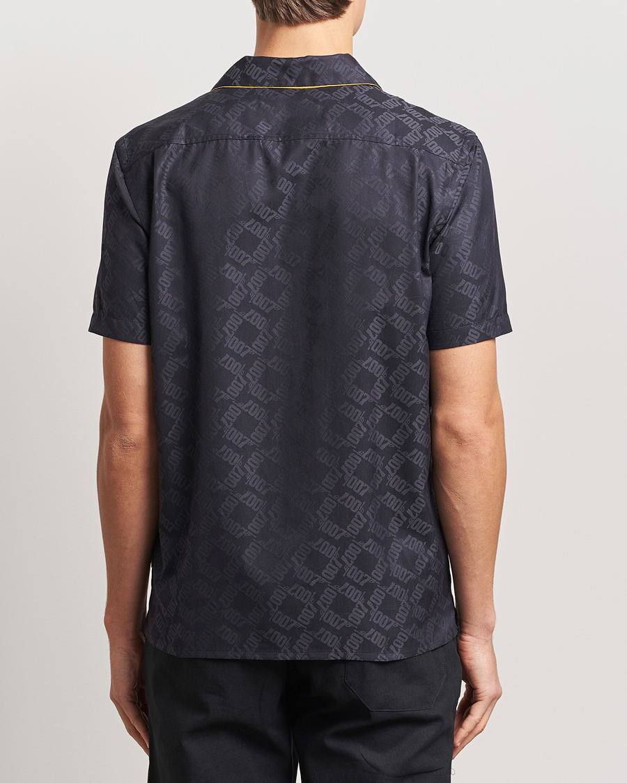 Men | Shirts | Orlebar Brown | Hibbert 007 Monogram Shirt Black