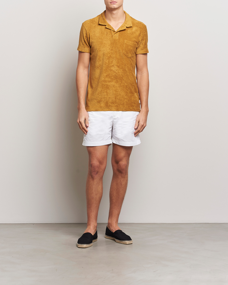 Men | Polo Shirts | Orlebar Brown | Terry 007 Polo Gold