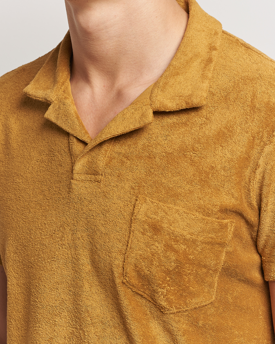 Men | Polo Shirts | Orlebar Brown | Terry 007 Polo Gold