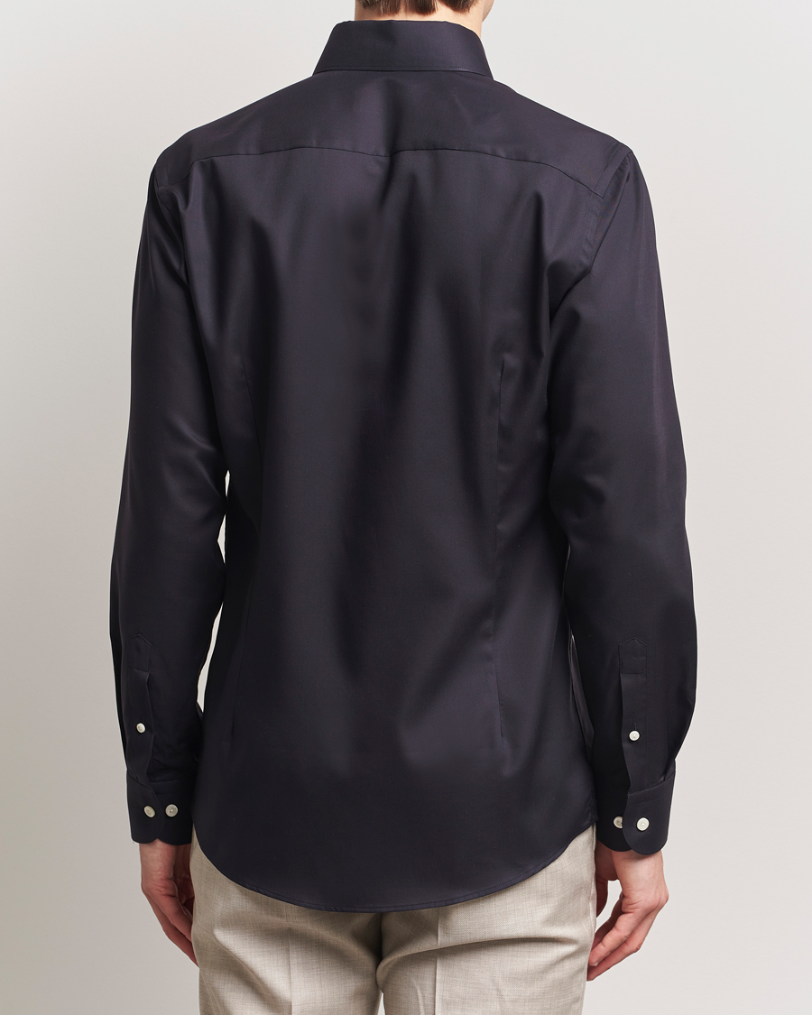 Men | Shirts | Eton | Slim Fit Wrinkle Free Oxford Shirt Black