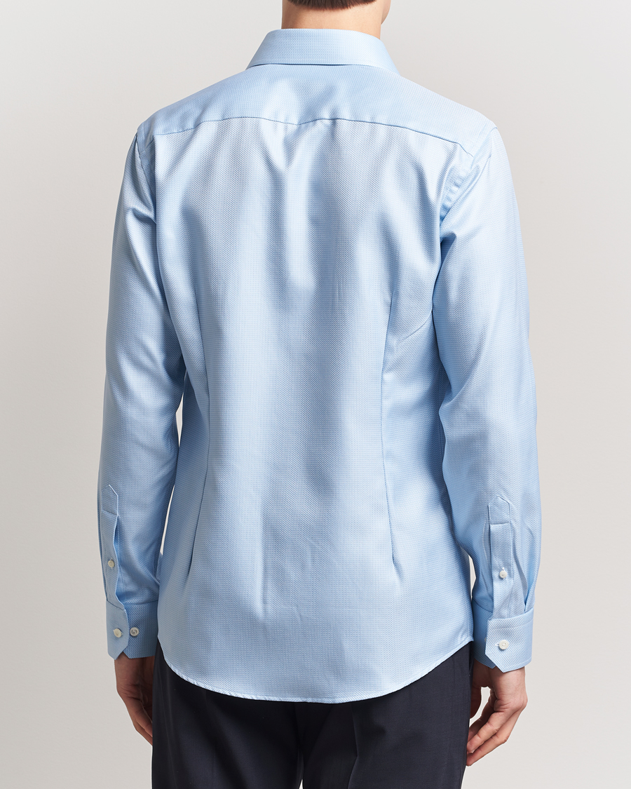 Men | Shirts | Eton | Slim Fit Signature Dobby Shirt Light Blue