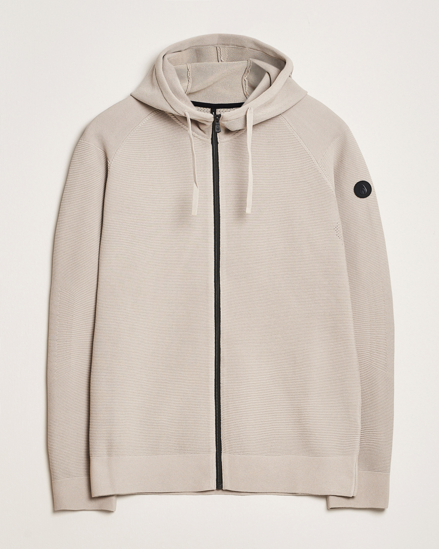 Men | Sweaters & Knitwear | Sail Racing | Element Seamless Hooded Full Zip Sand
