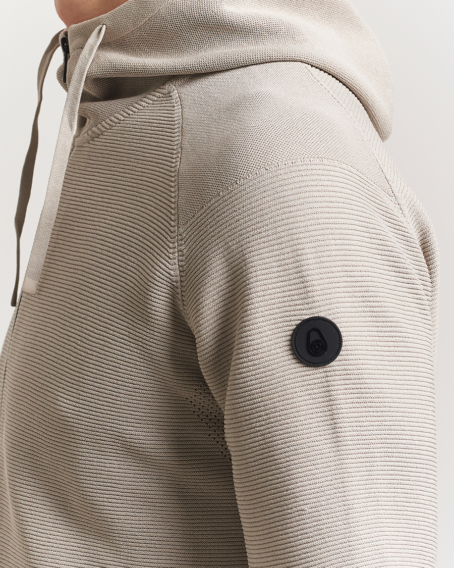 Men | Sweaters & Knitwear | Sail Racing | Element Seamless Hooded Full Zip Sand