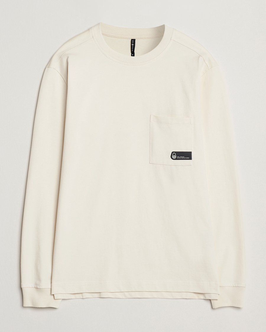Men | T-Shirts | Sail Racing | Cyclone Heavy Cotton Long Sleeve T-Shirt Off White