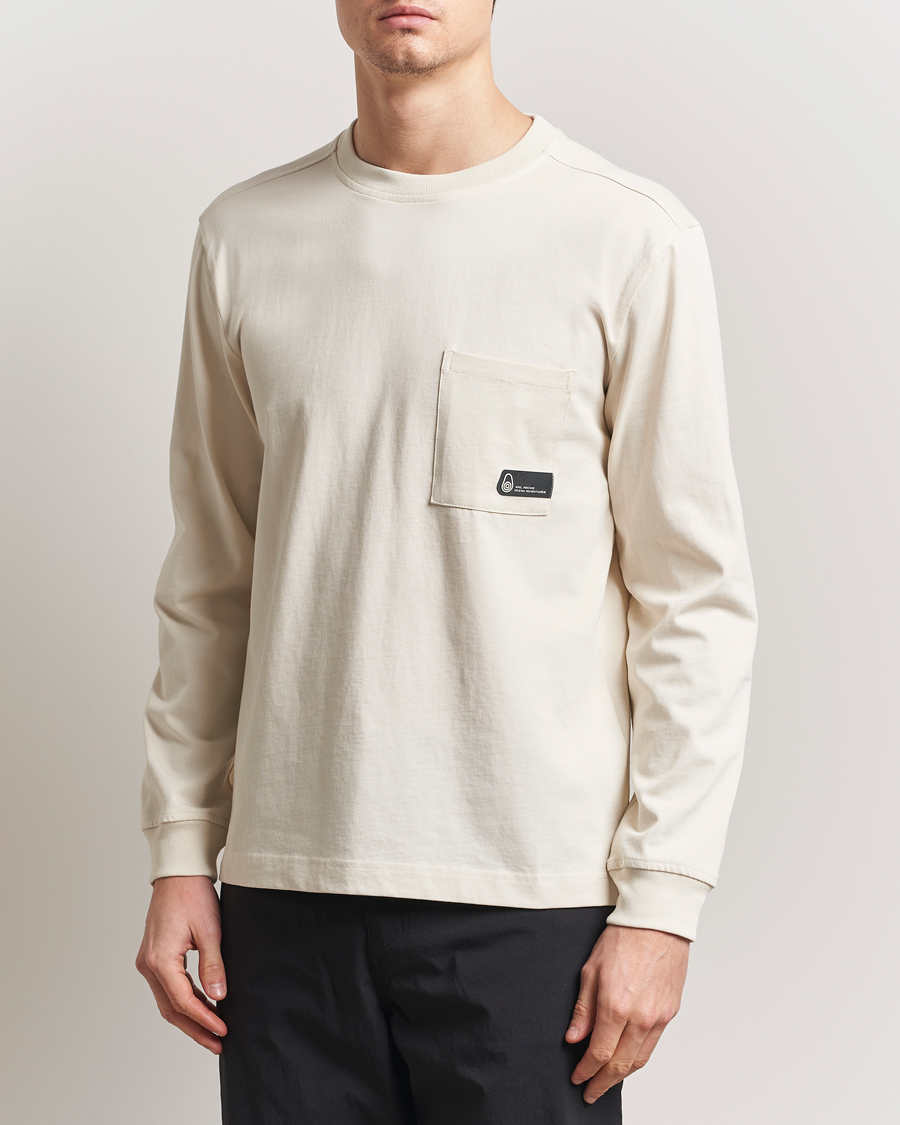 Men | T-Shirts | Sail Racing | Cyclone Heavy Cotton Long Sleeve T-Shirt Off White