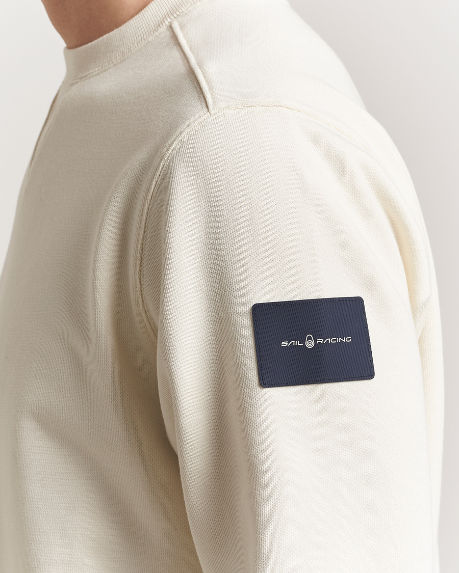 Men | Sweaters & Knitwear | Sail Racing | Wind Crew Neck Sweatshirt Off White