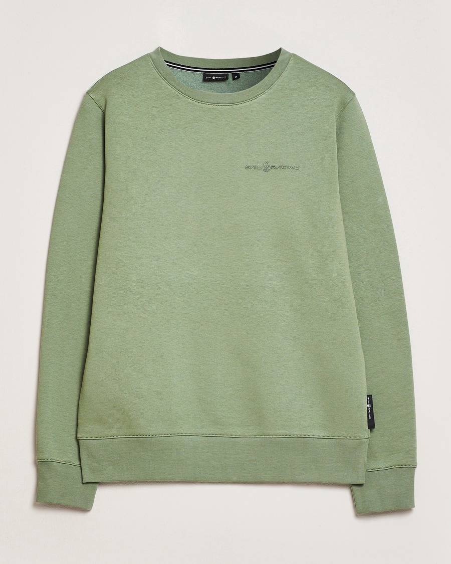 Men | Sweaters & Knitwear | Sail Racing | Bowman Crew Neck Sweatshirt Hedge Green