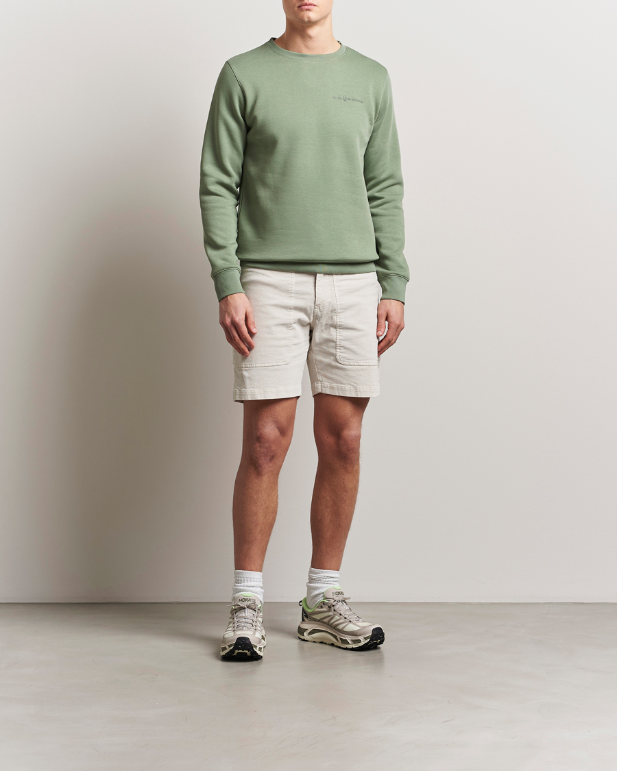 Men | Sweaters & Knitwear | Sail Racing | Bowman Crew Neck Sweatshirt Hedge Green