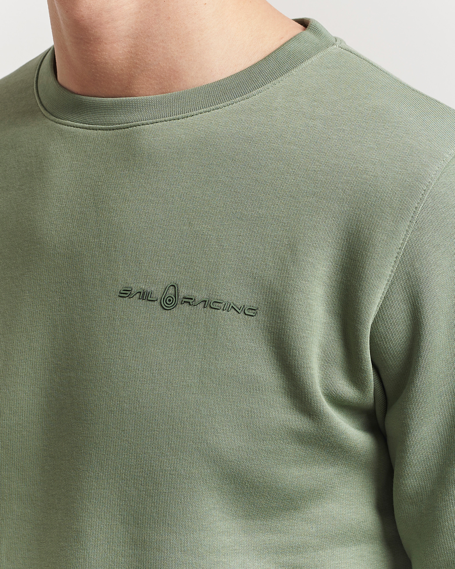 Men | Sweaters & Knitwear | Sail Racing | Bowman Crew Neck Sweatshirt Hedge Green