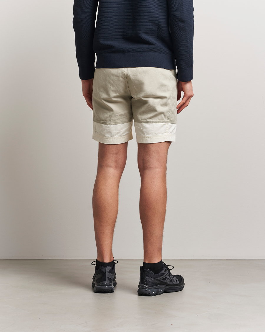Men | Shorts | Sail Racing | Breeze Cotton Twill Blocked Shorts Off White