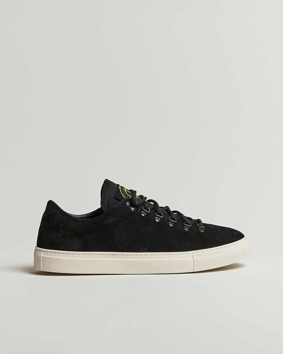 Men | Sneakers | Stone Island | Low Top Suede Sneakers Black