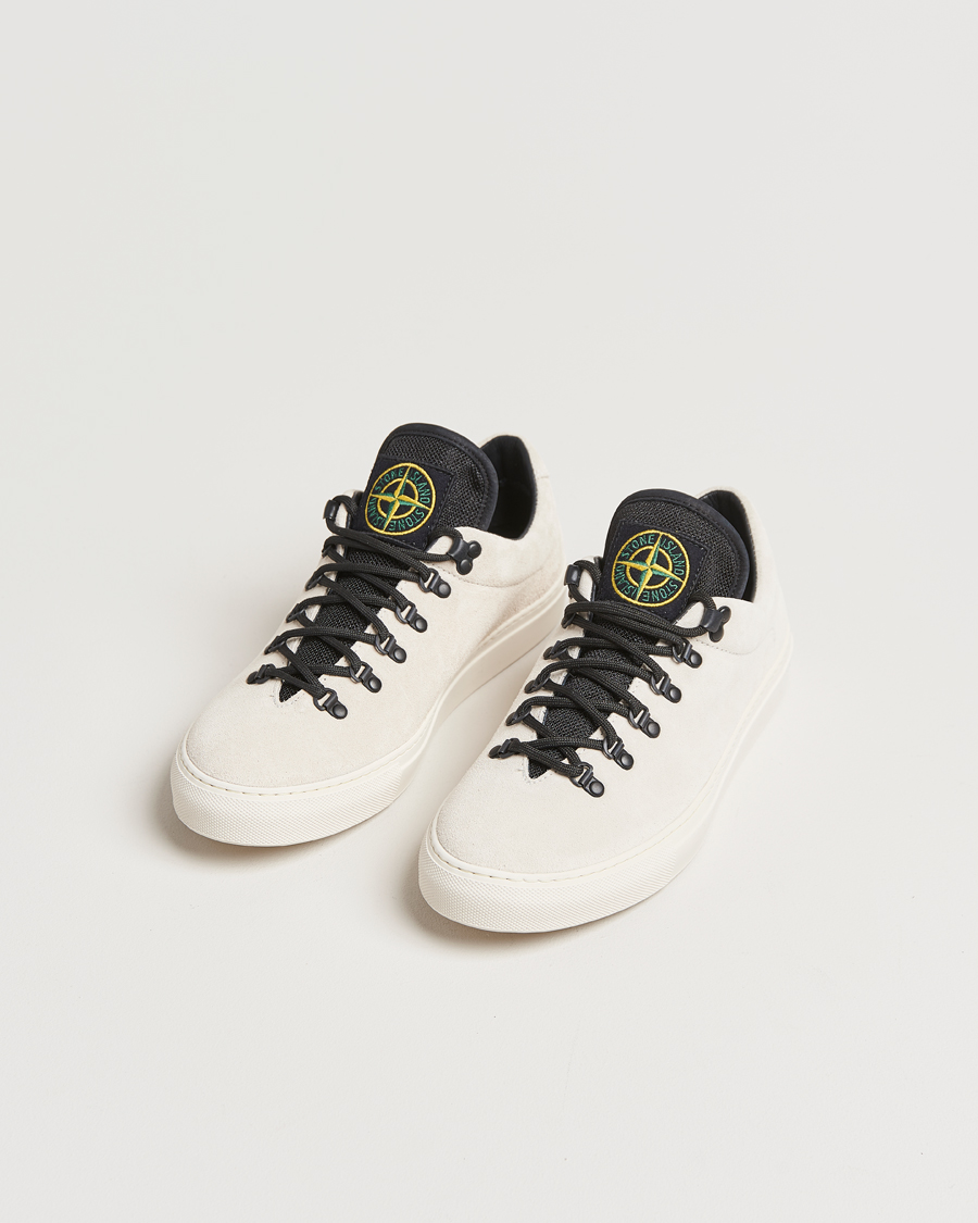 Men | Sneakers | Stone Island | Low Top Suede Sneakers Sand