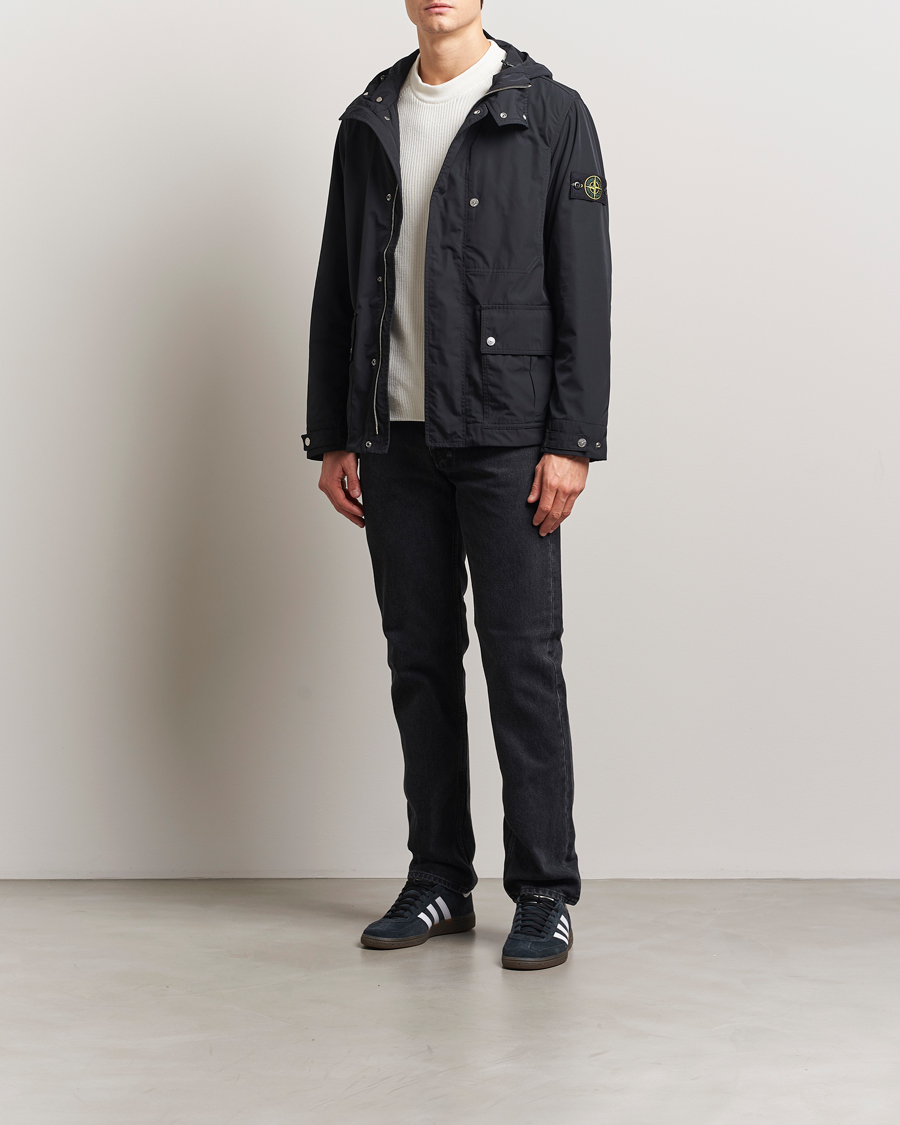 Men | Coats & Jackets | Stone Island | Micro Twill Short Parka Black