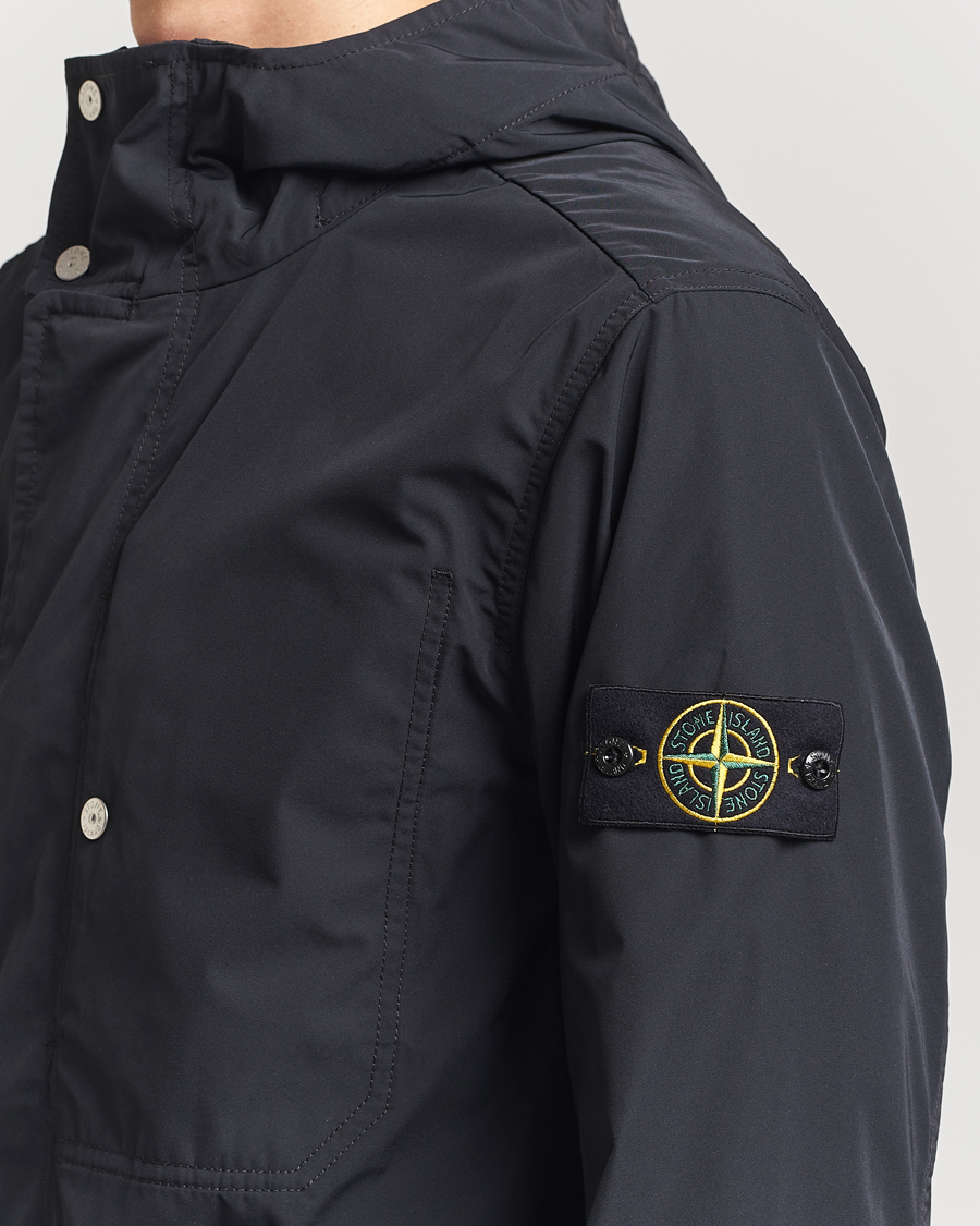 Men | Coats & Jackets | Stone Island | Micro Twill Short Parka Black