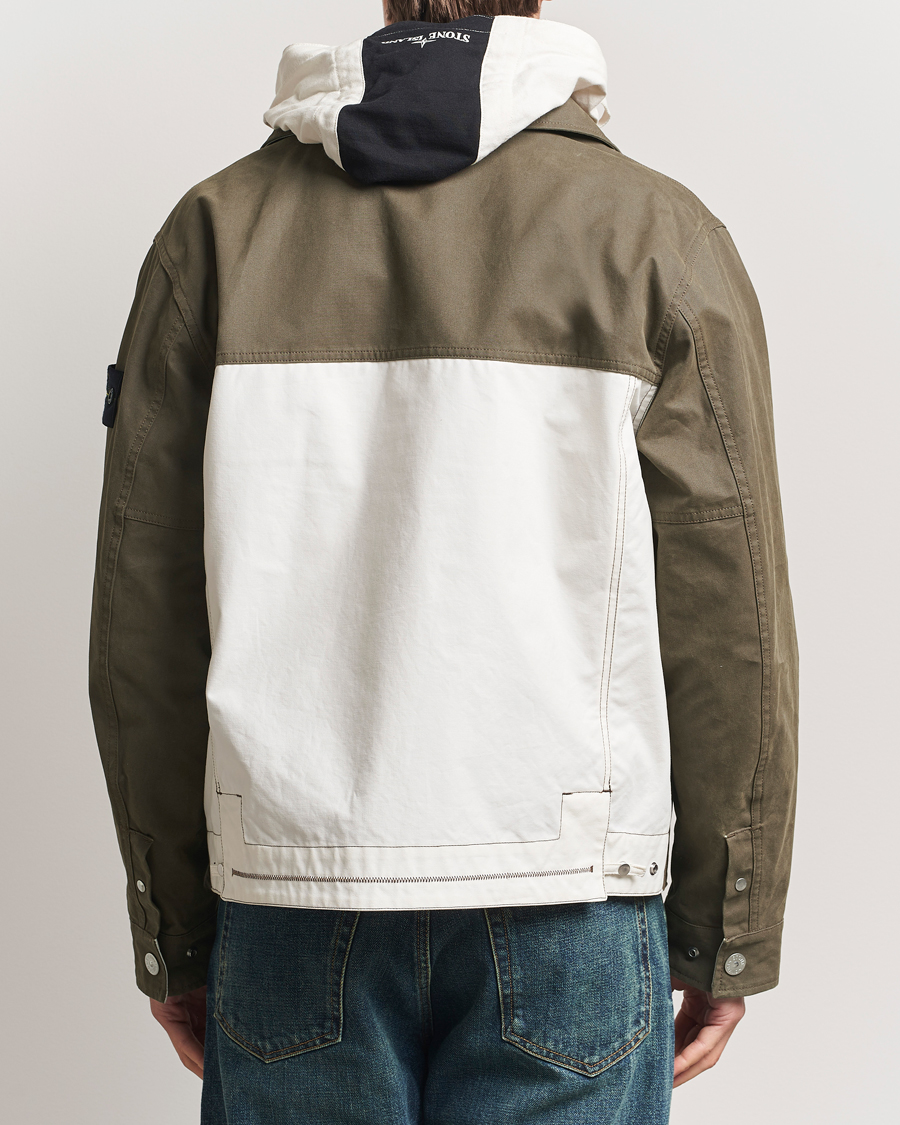 Men | Coats & Jackets | Stone Island | Tela Resinata Block Colour Jacket Military Green