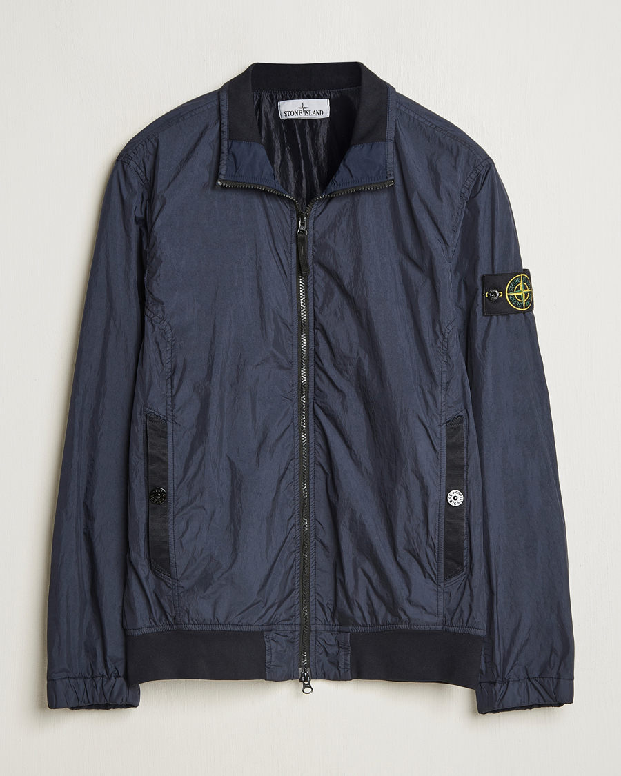 Men | Coats & Jackets | Stone Island | Crinkle Reps Short Jacket Navy Blue