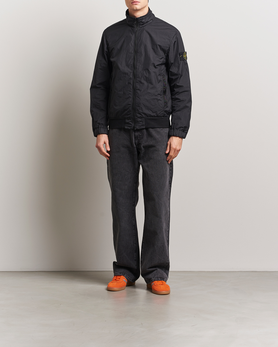 Men | Coats & Jackets | Stone Island | Crinkle Reps Short Jacket Black