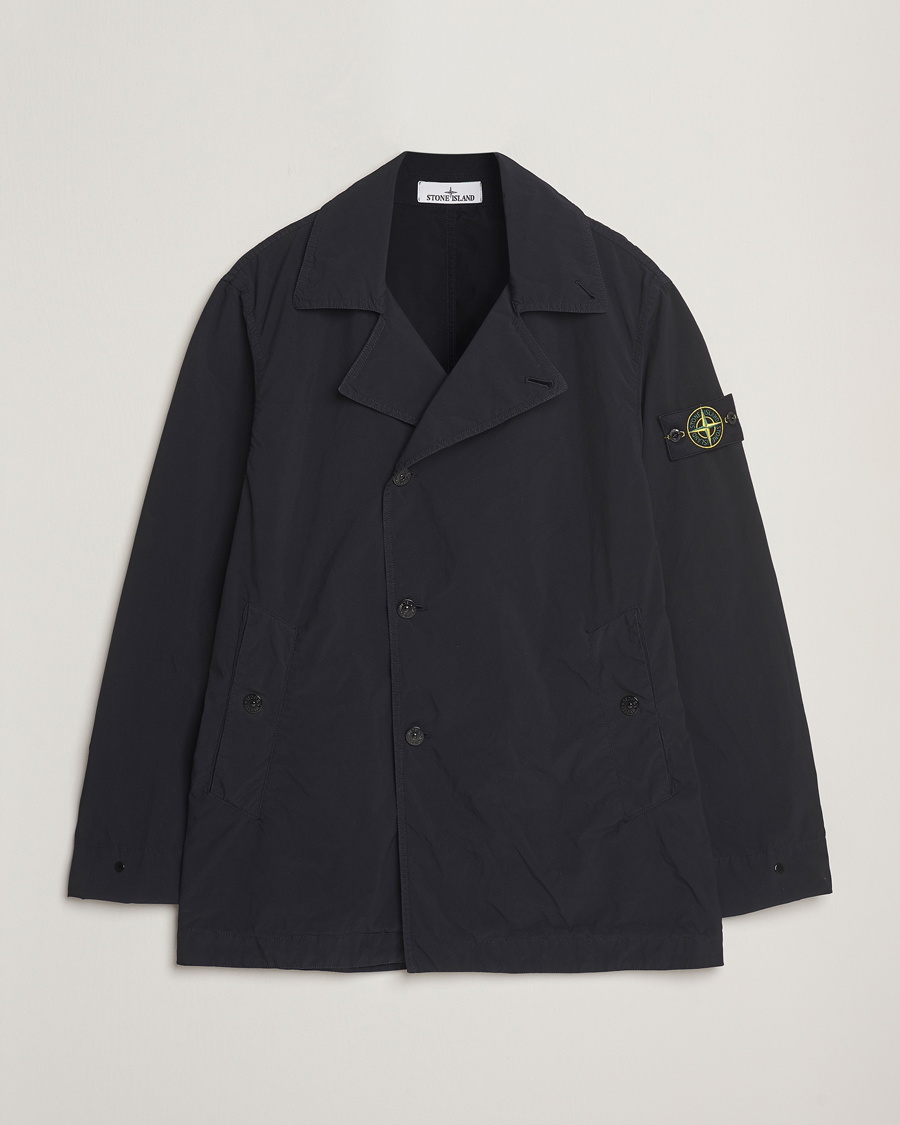 Men | Coats & Jackets | Stone Island | Light Compact Touch Coat Navy Blue