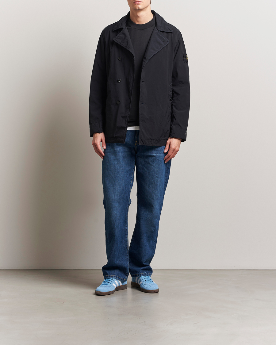 Men | Coats & Jackets | Stone Island | Light Compact Touch Coat Navy Blue