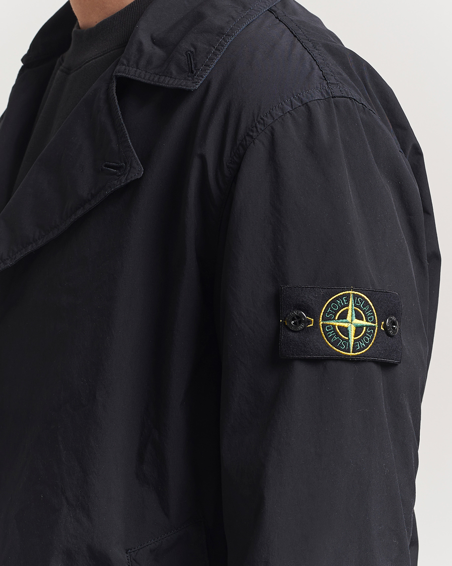Men | Coats & Jackets | Stone Island | Light Compact Touch Coat Navy Blue