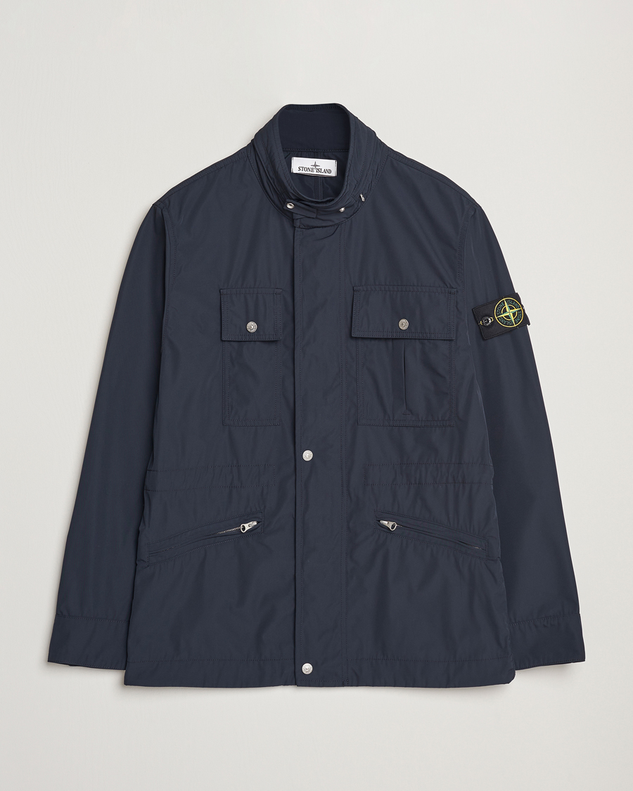 Men | Coats & Jackets | Stone Island | Micro Twill Field Jacket Navy Blue