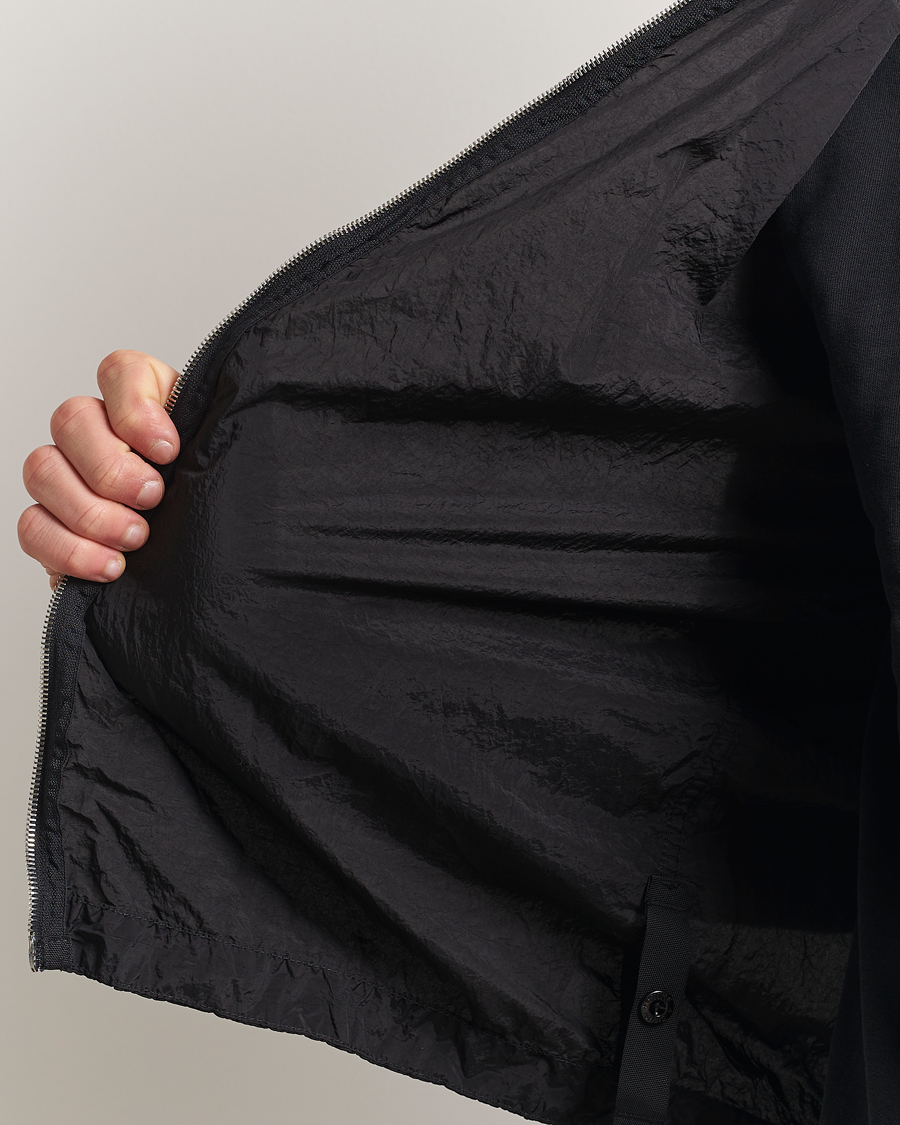 Men | Shirts | Stone Island | Nylon Metal Zip Overshirt Black