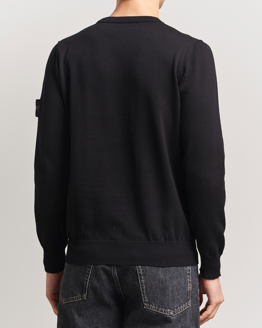 Men | Sweaters & Knitwear | Stone Island | Soft Organic Cotton Crew Neck Black