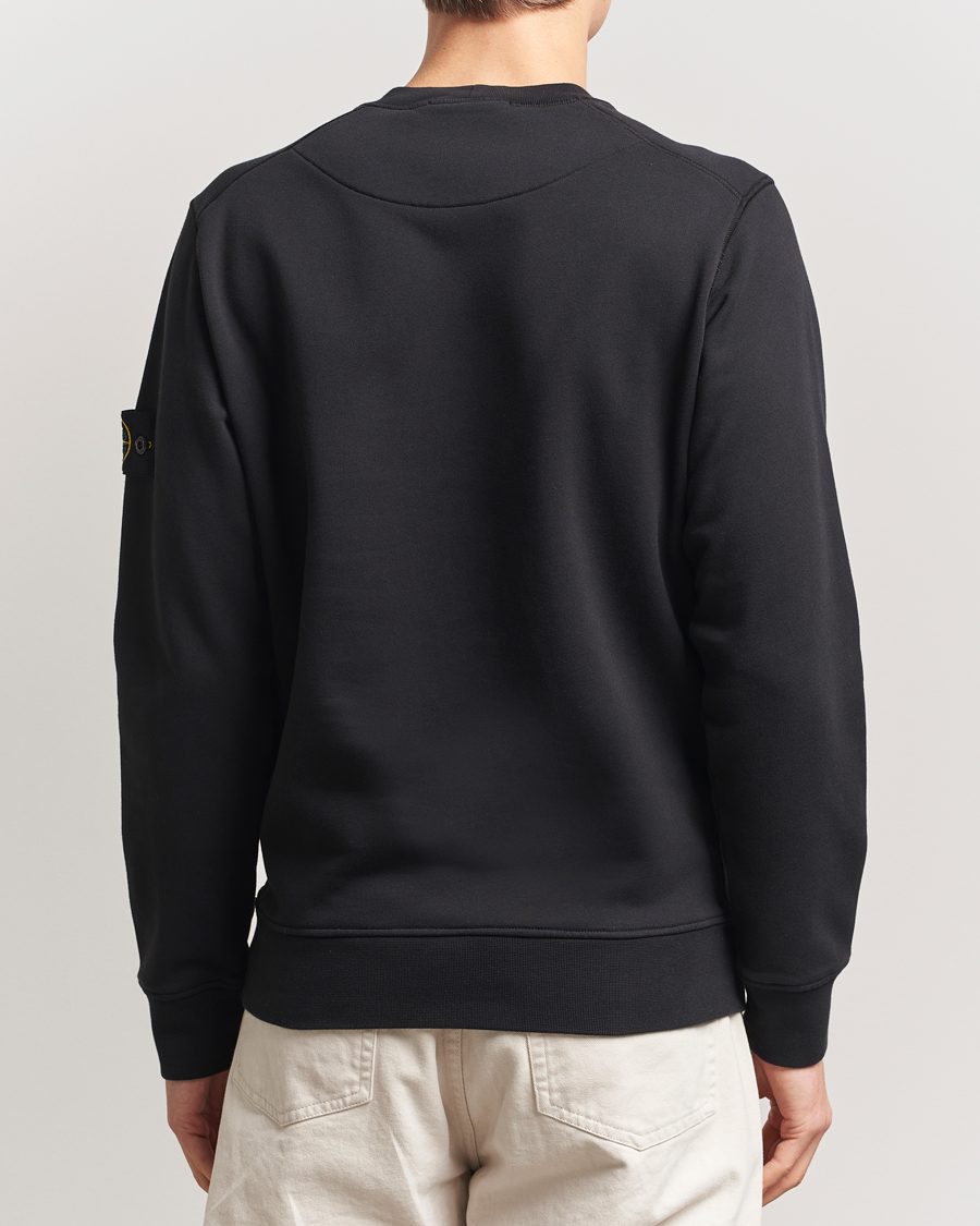 Men | Sweaters & Knitwear | Stone Island | Garment Dyed Fleece Sweatshirt Black