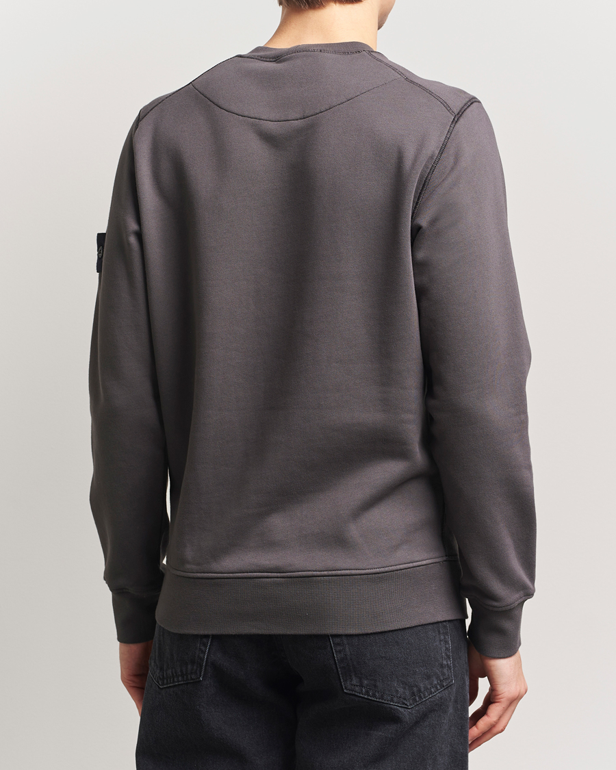 Men | Sweaters & Knitwear | Stone Island | Garment Dyed Fleece Sweatshirt Charcoal