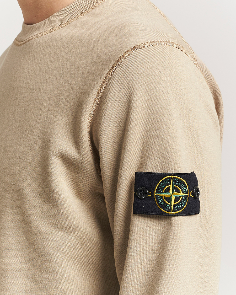 Men | Sweaters & Knitwear | Stone Island | Garment Dyed Fleece Sweatshirt Desert
