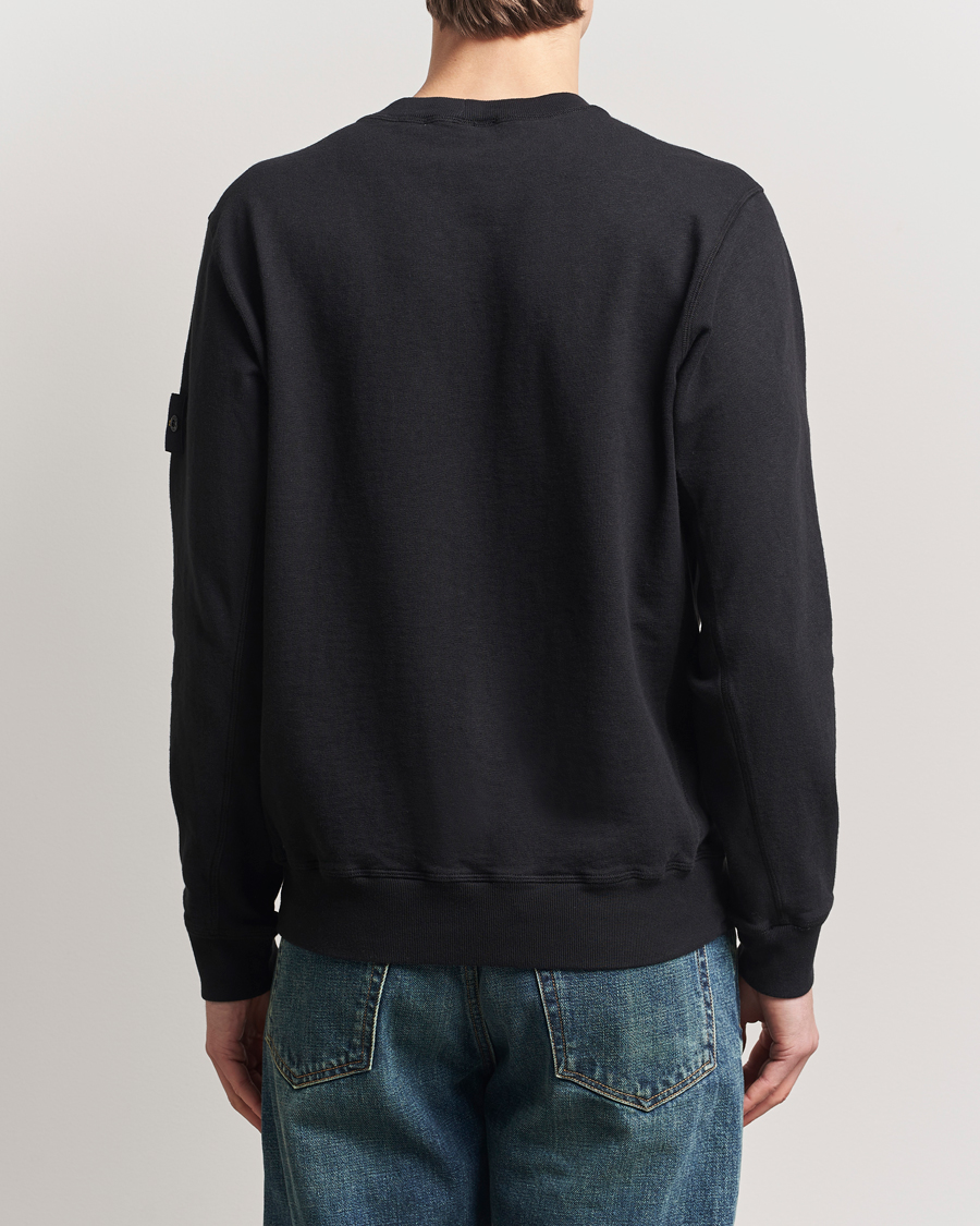 Men | Sweaters & Knitwear | Stone Island | Old Dyed Cotton Sweatshirt Black