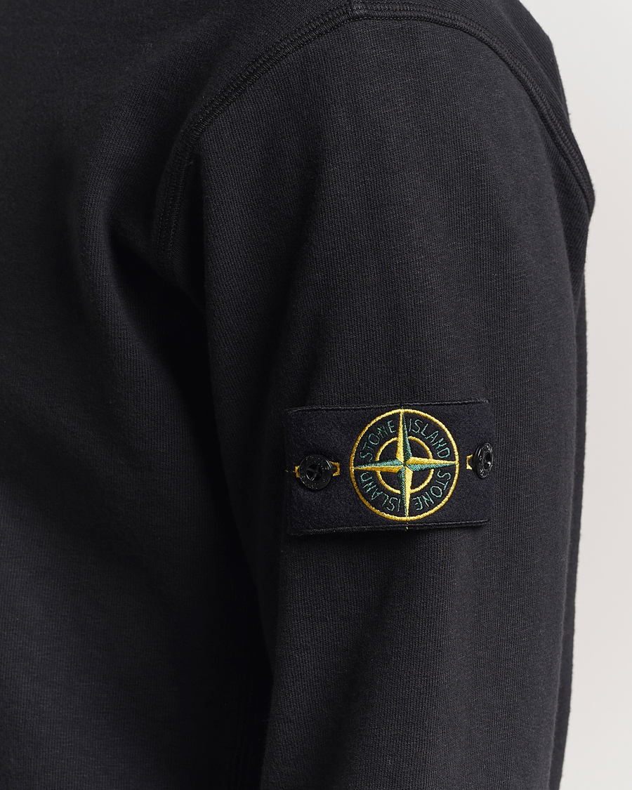 Men | Sweaters & Knitwear | Stone Island | Old Dyed Cotton Sweatshirt Black
