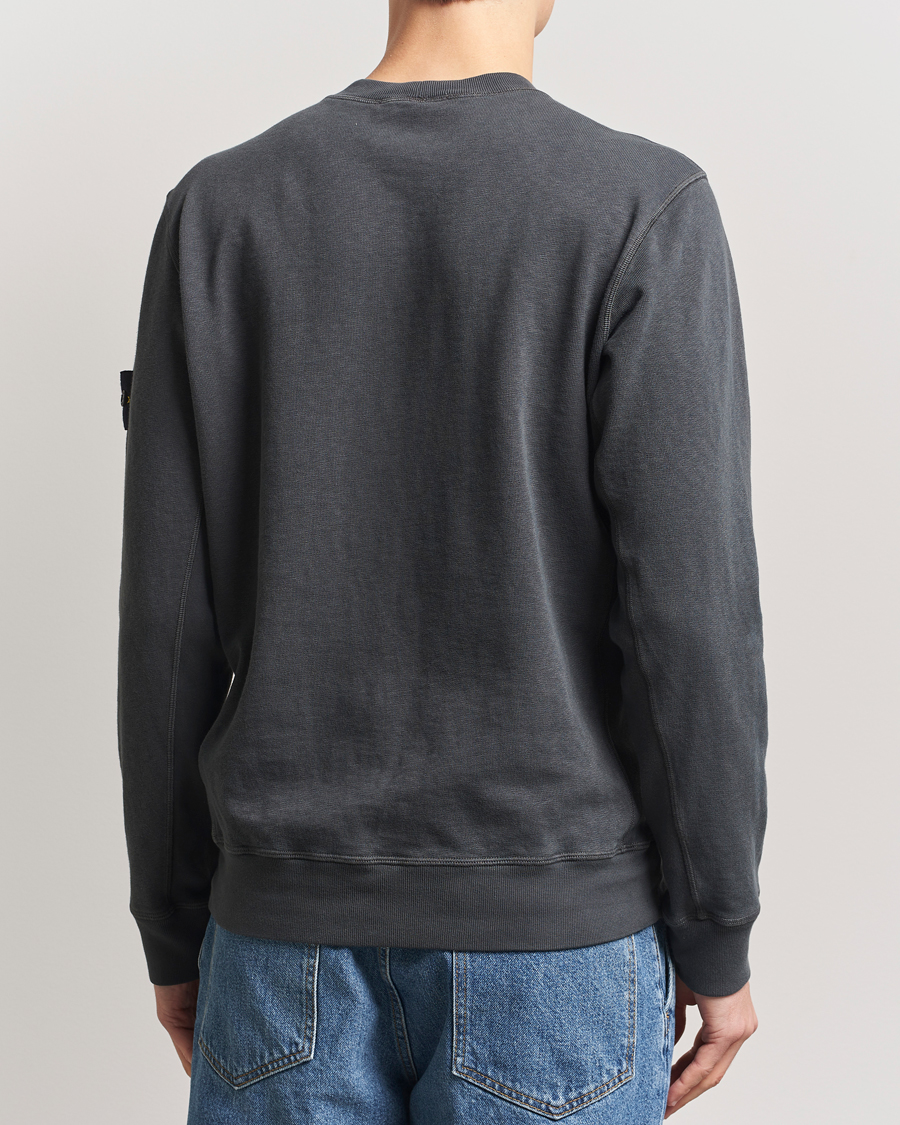 Men | Sweaters & Knitwear | Stone Island | Old Dyed Cotton Sweatshirt Charcoal