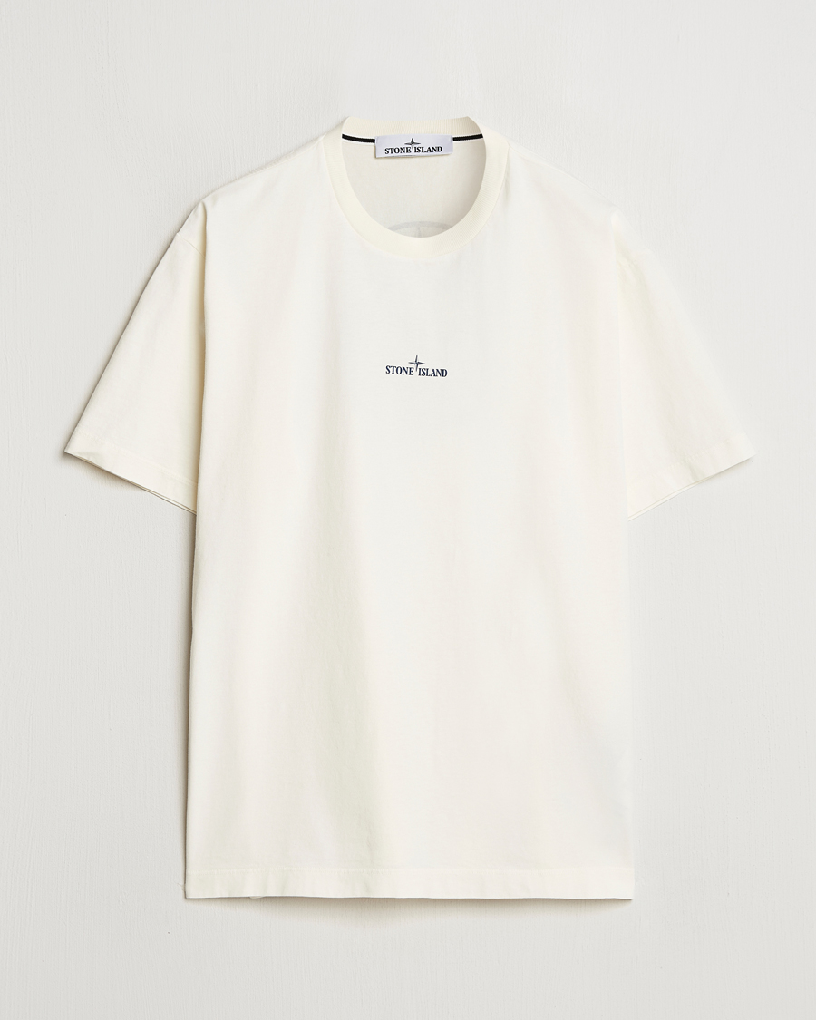 Men | T-Shirts | Stone Island | Compas Camo Backlogo T-Shirt Ivory
