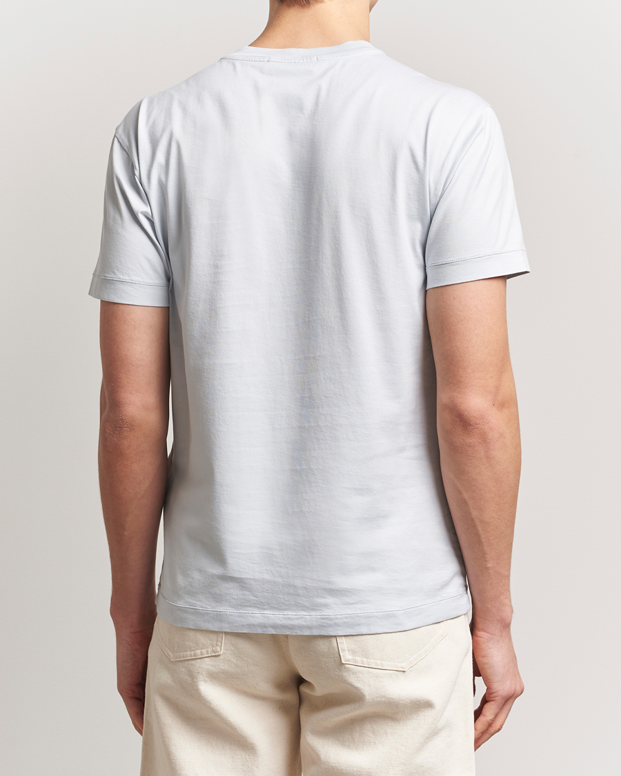 Men | T-Shirts | Stone Island | Garment Dyed Cotton Jersey T-Shirt Sky Blue