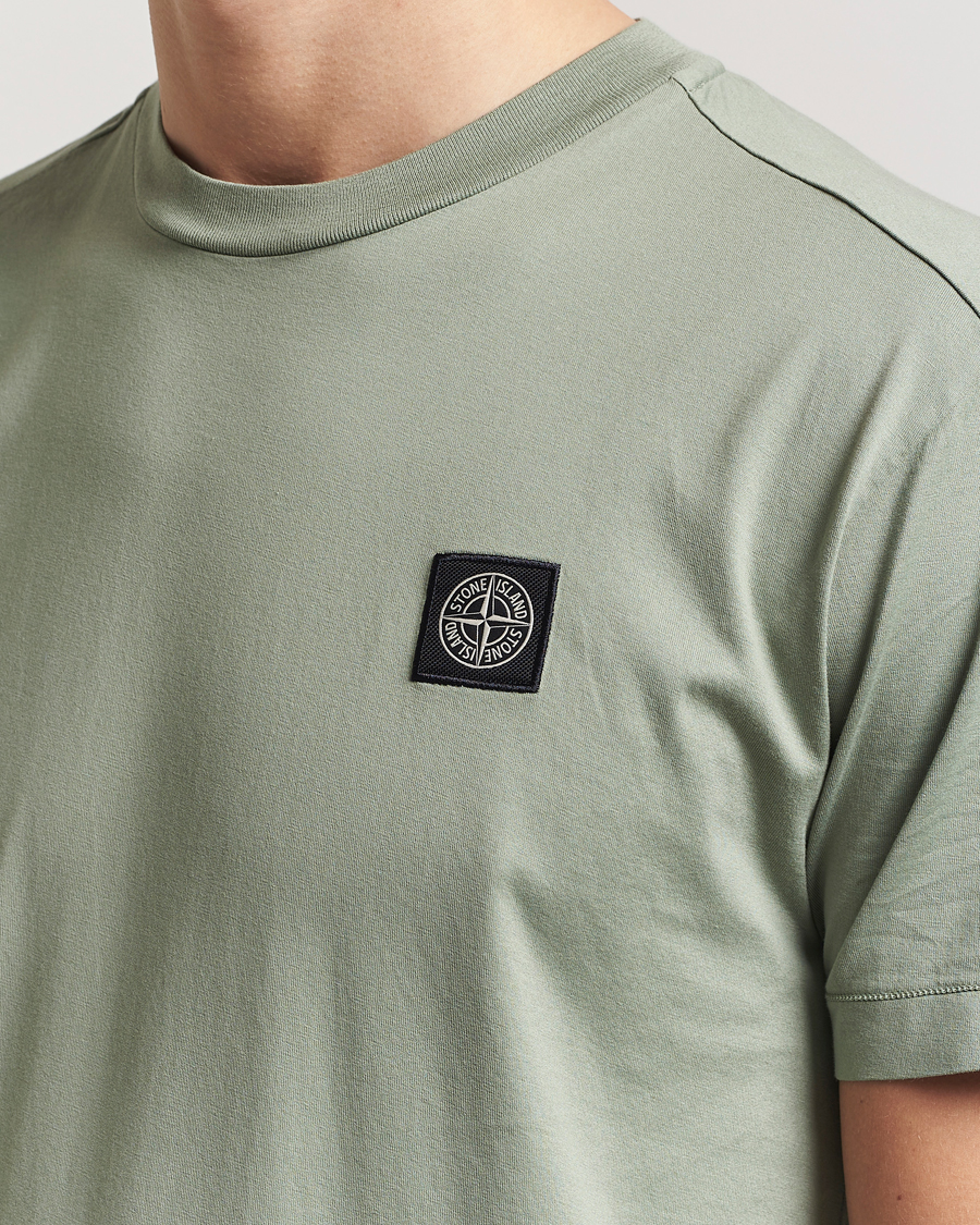Men | T-Shirts | Stone Island | Garment Dyed Cotton Jersey T-Shirt Sage