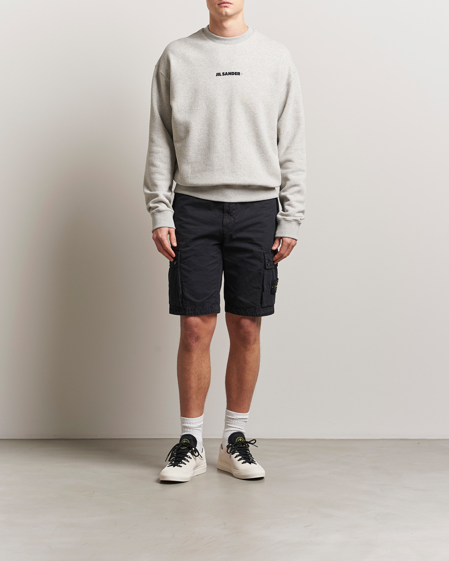 Men | Shorts | Stone Island | Brushed Cotton Canvas Cargo Shorts Black