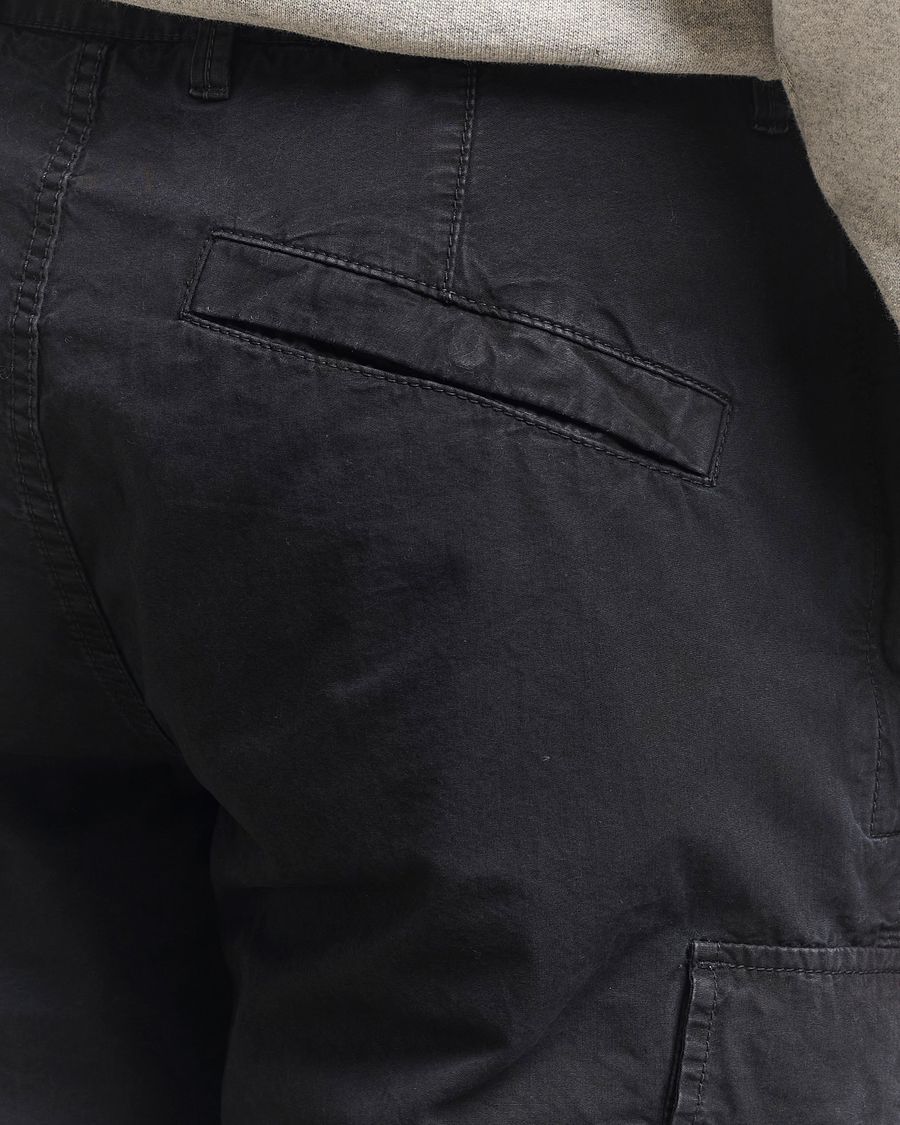 Men | Shorts | Stone Island | Brushed Cotton Canvas Cargo Shorts Black