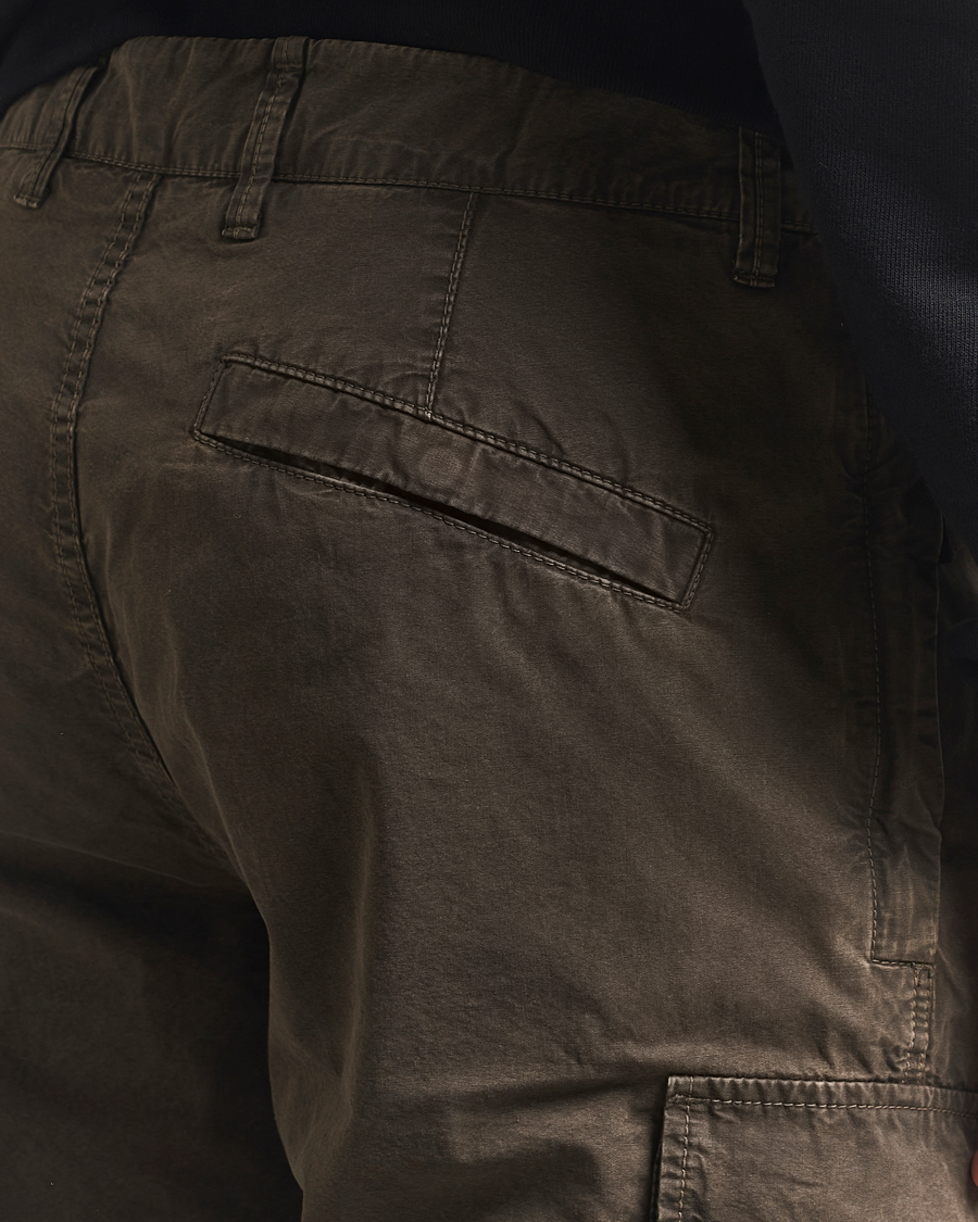 Men | Shorts | Stone Island | Brushed Cotton Canvas Cargo Shorts Military Green
