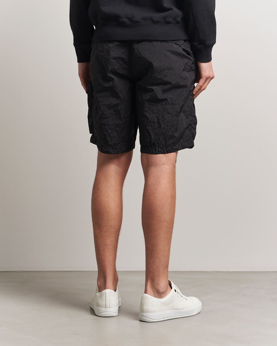 Men | Shorts | Stone Island | Nylon Metal Drawstring Cargo Shorts Black