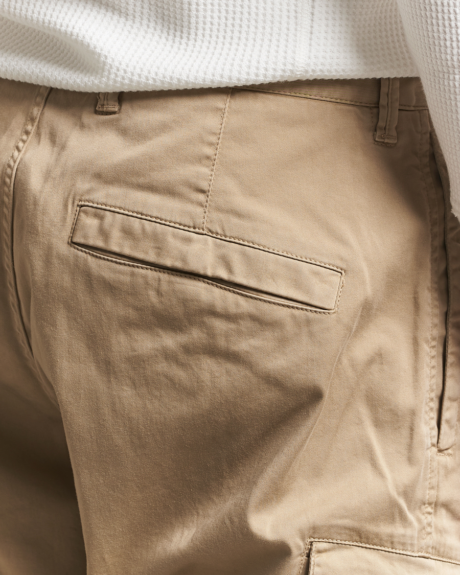 Men | Trousers | Stone Island | Regular Fit Cotton Stretch Cargo Pants Biscuit