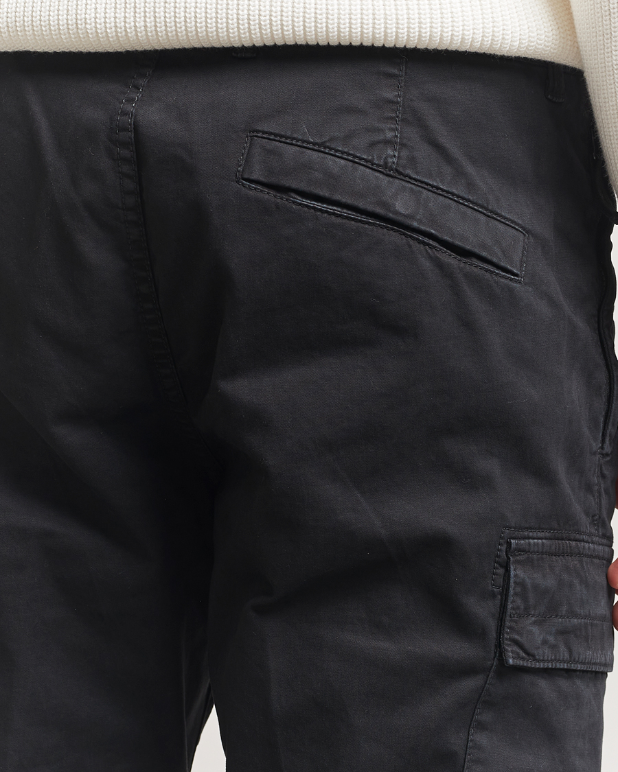 Men | Trousers | Stone Island | Stretch Twill Cargo Pants Black